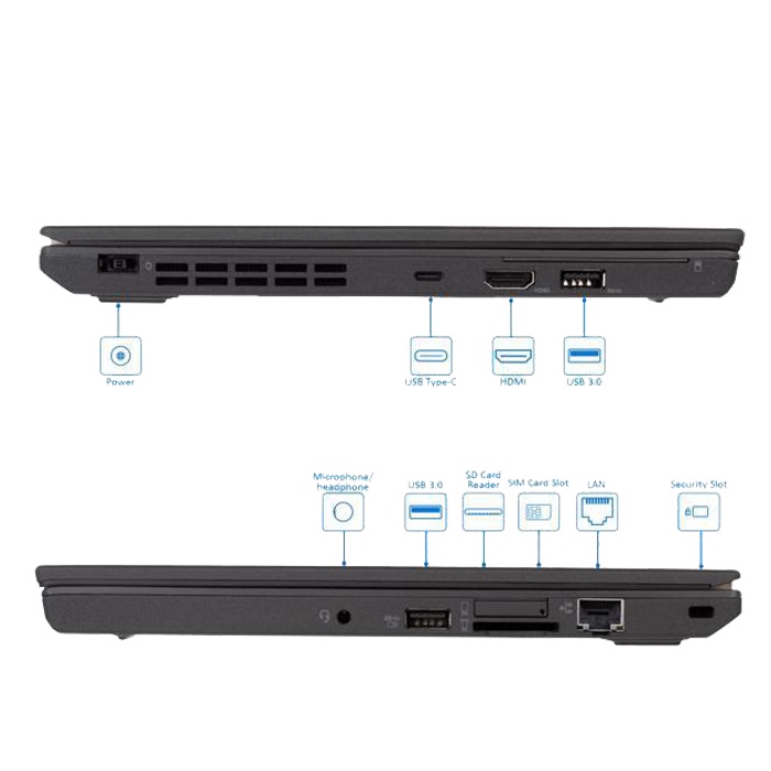 Lenovo thinkpad laptop x270 Core i3/i5/i7 ram 8gb ssd 256gb peningkatan mulus second berkualitas/Laptop bergaransi selama 1 bulan IPS， US keyboard，backlight