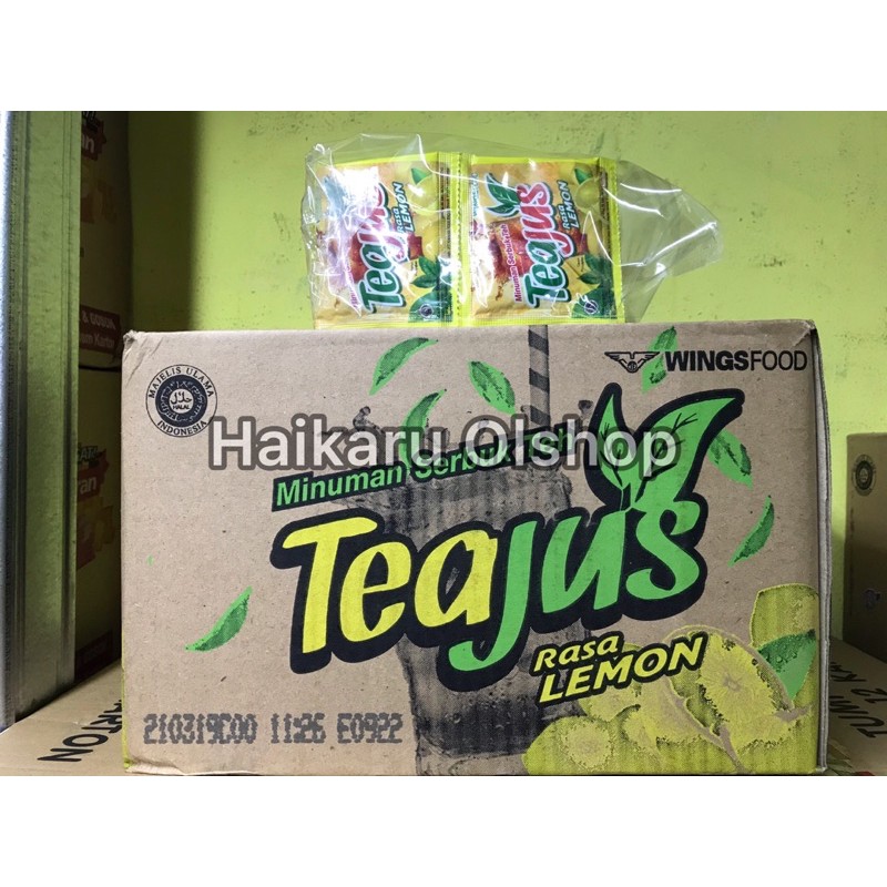 

TeaJus/Tea Jus/ Teh Jus Rasa Apel, Lemon, dan Melati 10 Bungkus