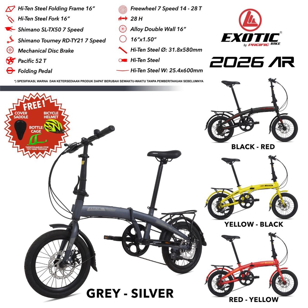 Mutiara Sepeda - Sepeda LIpat 16 inch Exotic 2026 AR