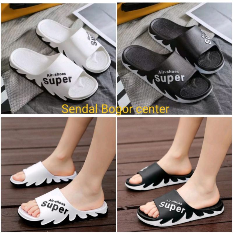 Sandal Pria Jelly Import Air Shoes SUPER / Sandal Karet Pria Gaya Korea