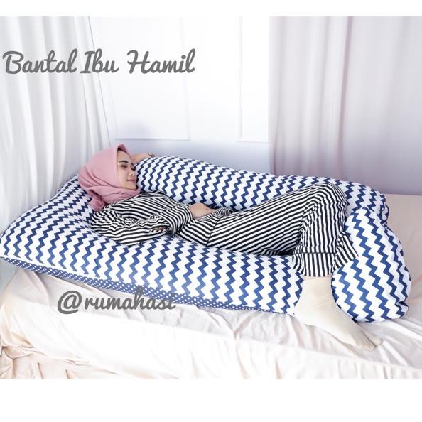 Model Trending Bantal Hamil Ndollolo Premium Busa Silikon Tebal Bahan Kain Lembut Adem Nyaman