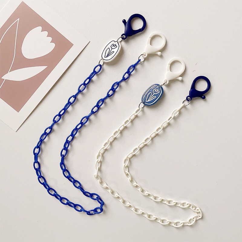 Baru Korea Masker Lanyard Bunga Kecil Masker Lanyard Kreatif Anti Loss Acrylic Kacamata Rantai