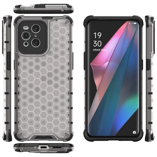 OPPO FIND X5 PRO 5G / FIND X3 PRO SOFT CASE RUGGED ARMOR HONEYCOMB SERIES