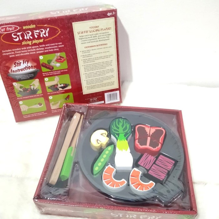 Daging Sayur Mainan Kayu Wooden Toys Pretend Play Mainan Edukasi