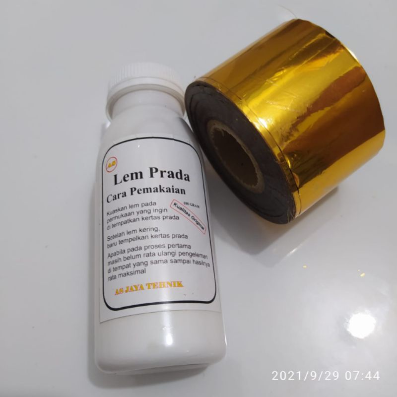 

Lem prada 100 grm + prada emas 4 cm x120 mtr