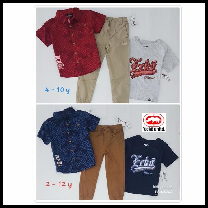Ecko Setelan Anak Laki Laki 3 Pcs Set