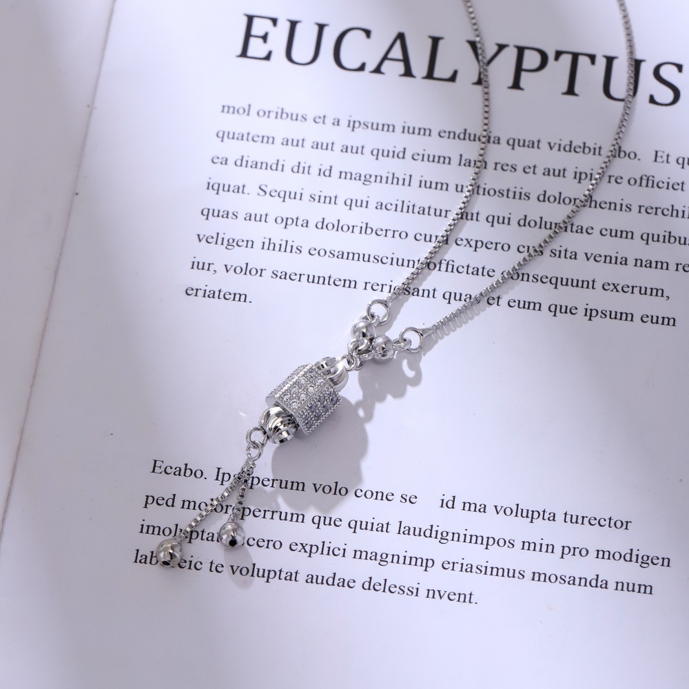 COD✅Kalung Titanium Wanita Anti Karat  Rantai Kalung Cowok Korea Aksesoris Fashion Perhiasan Perak  D101