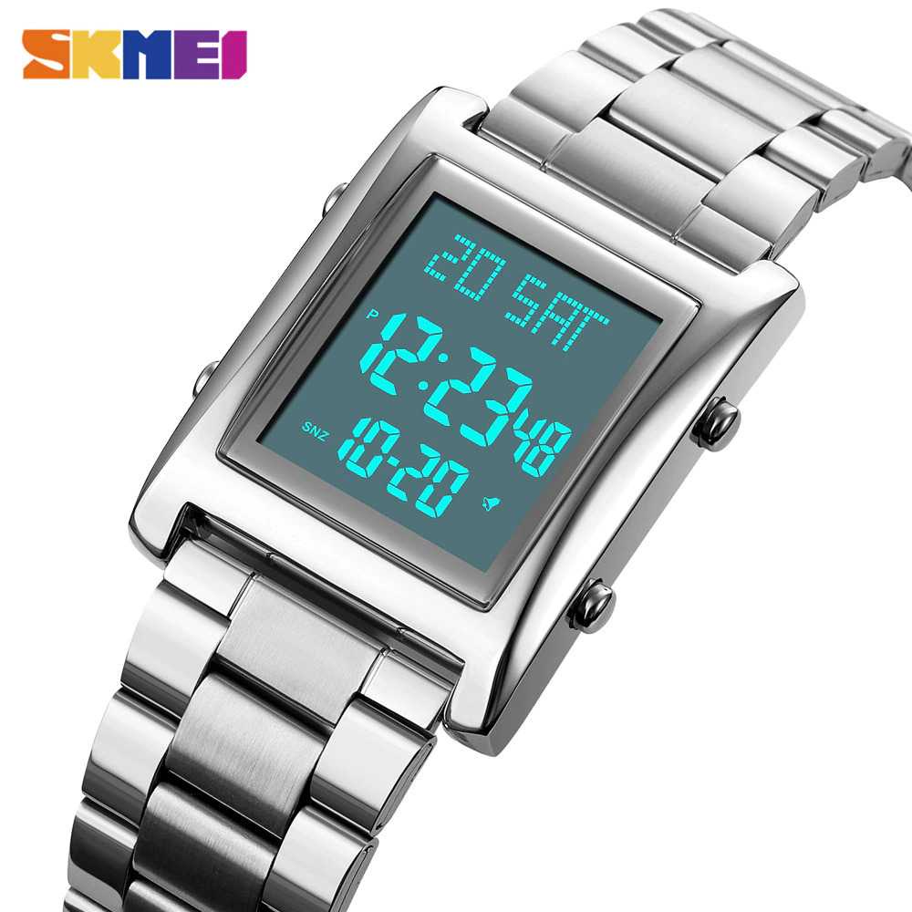 SKMEI Jam Tangan Digital Pria Strap Stainless Steel - 1812