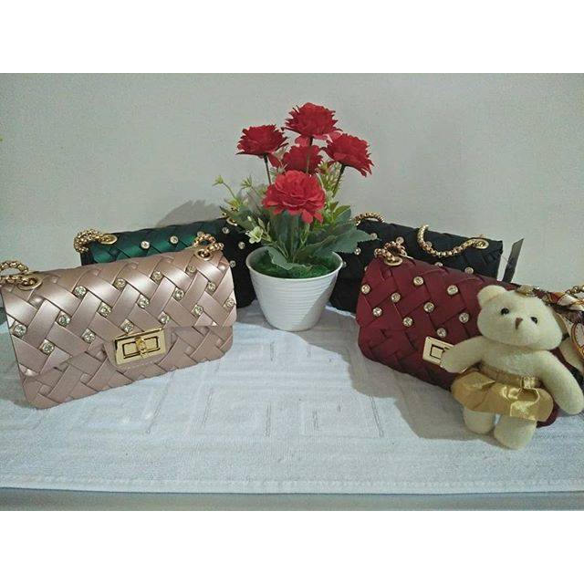 Tas Jelly Anyam Diamond