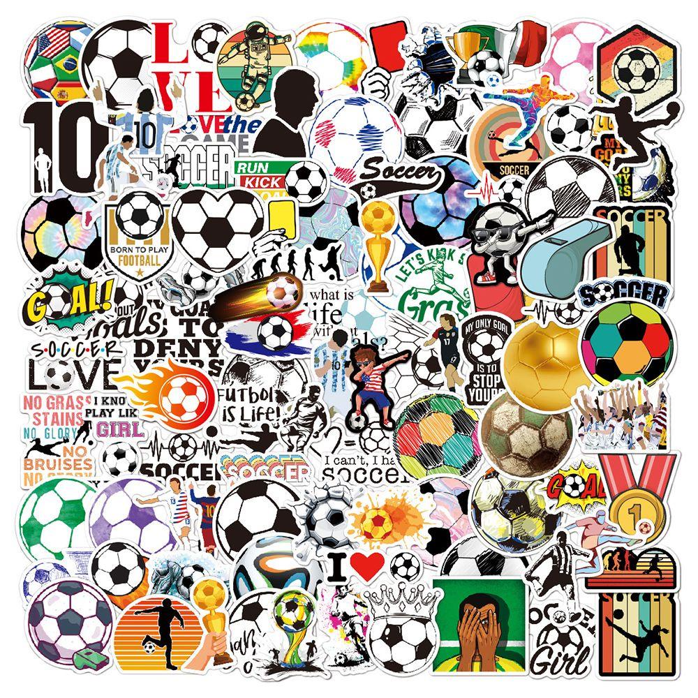 Top 100Pcs 2022stiker Piala Dunia Qatar New Water Cup Koper Graffiti Sticker