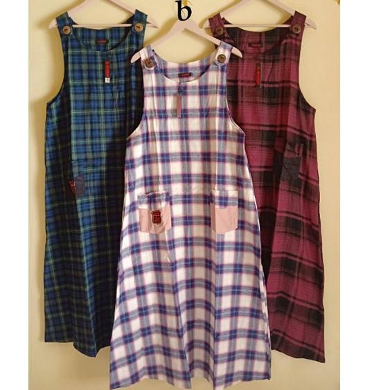 Overall kotak flanel jevanni –CWD.376805