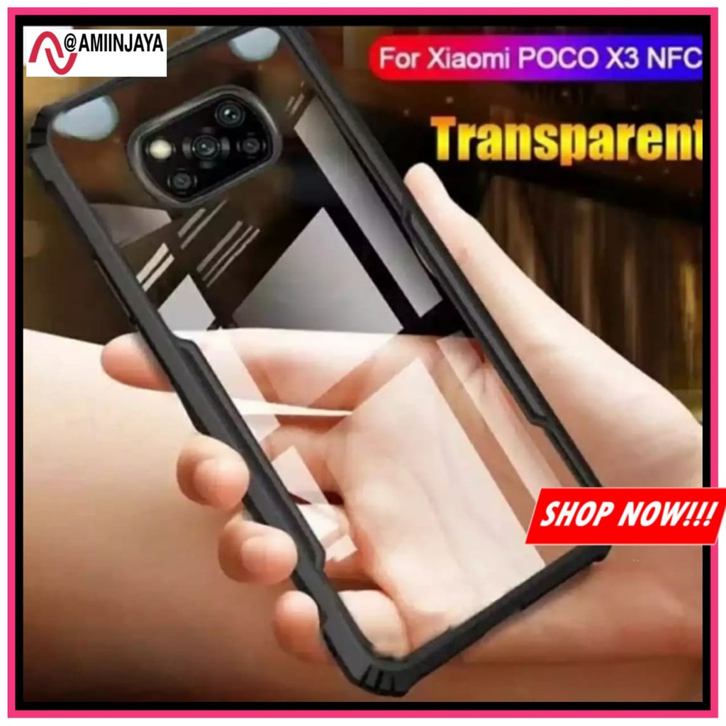 Case Xiaomi Poco X3 NFC Ipaky Shield Transparent Premium Hard Case