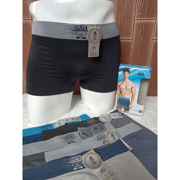 Mr DAX Boxer/ CD CELANA DALAM BOXER PRIA SEAMLESS RAJUT