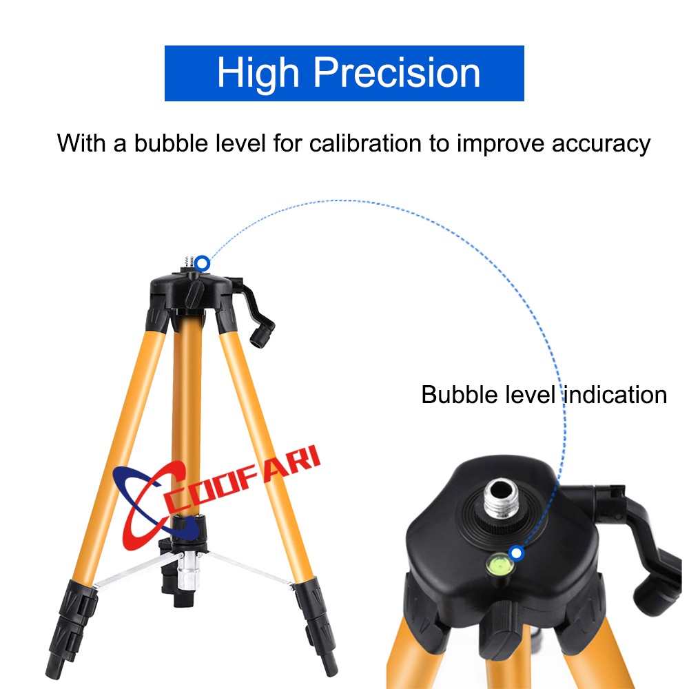 Tripod Laser Level Aluminium 1Meter 1.2Meter 1.5 Meter Stand Laser Level Bangunan