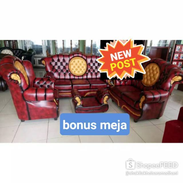 SOFA WOSH JAGUAR JUMBO 321 BONUS MEJA HARGA PABRIK
