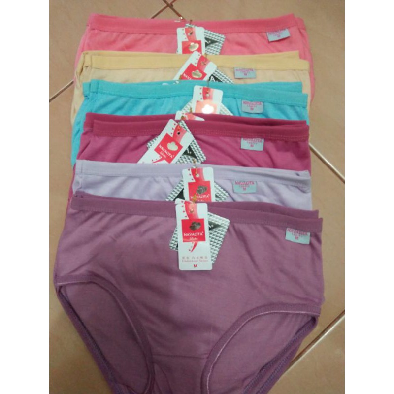 3pcs-CD Navacita Celana Dalam Wanita Polos Murah Merk Navacita