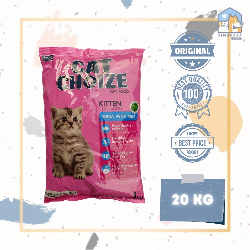 CAT CHOIZE CAT FOOD FOR KITTEN 20KG FRESHPACK (KHUSUS GOSEND/GRAB)