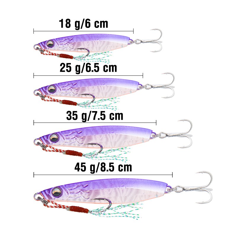 1Pcs Slow Jigging/Trolling Metal bait Fishing Lure Laser VIB Jigging Lead Metal Jig