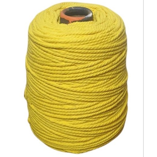 Benang katun premium KUNING CERAH /tali macrame