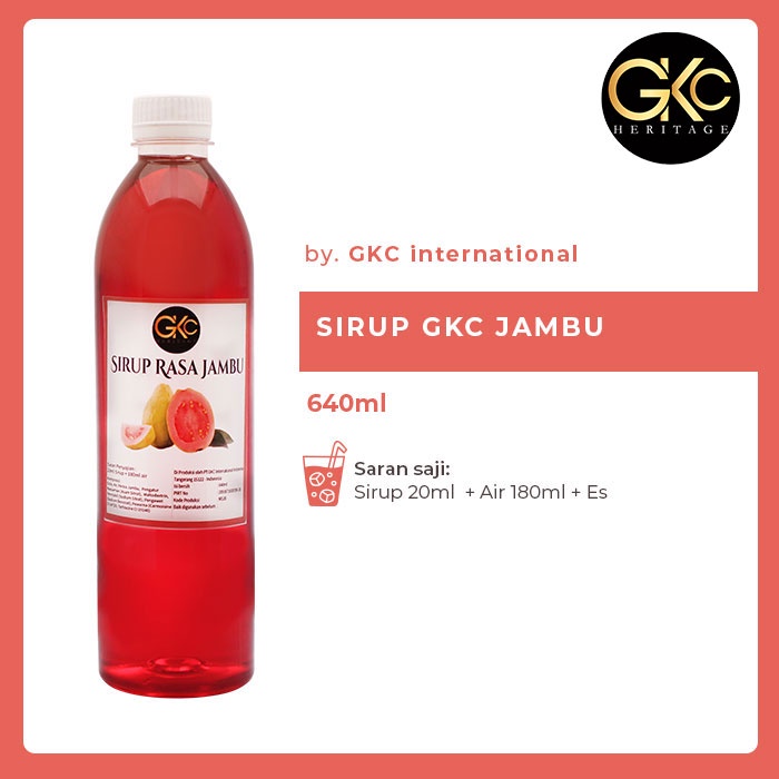 

Sirup Minuman GKC "Rasa Jambu" 640ml