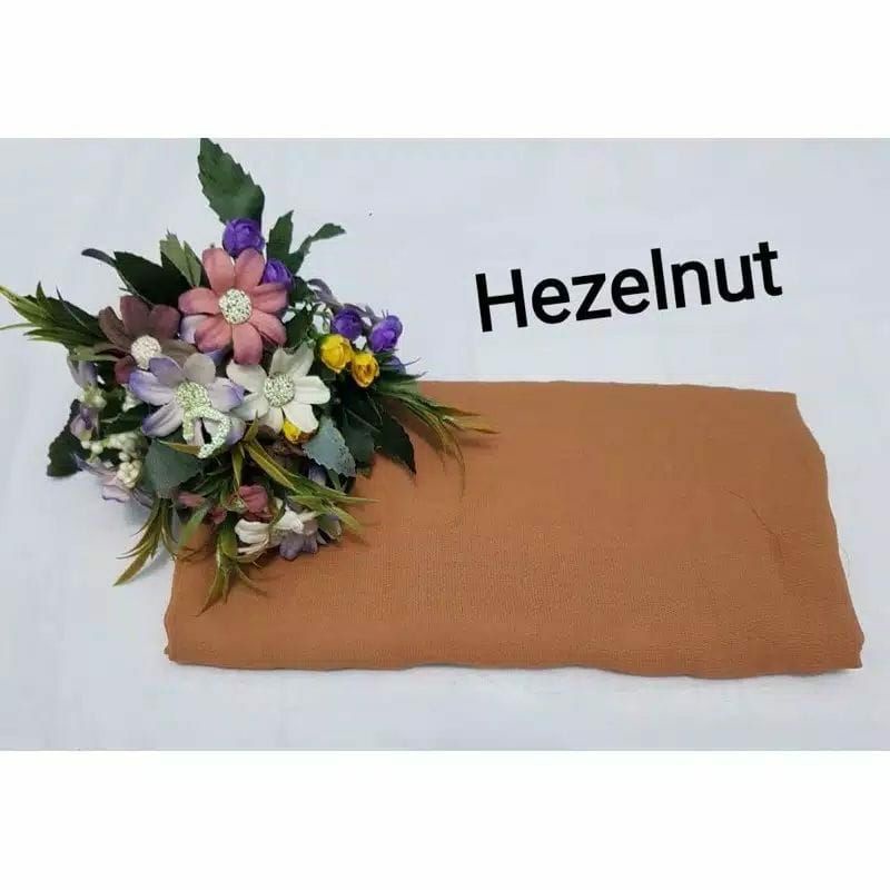 hijab BELLA SQUARE Pollycotton premium-Hazelnut