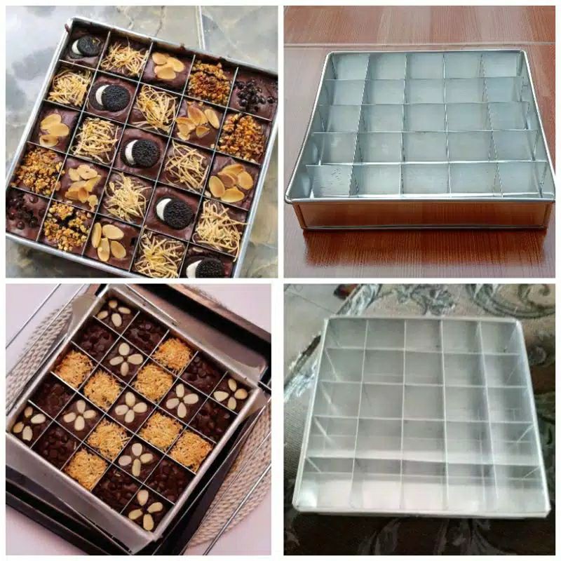 loyang sekat persegi 20×20x4