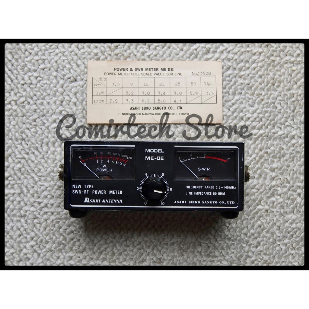 SWR & Power Meter Asahi Antenna ME-IIE Asli Made in Japan not Maldol