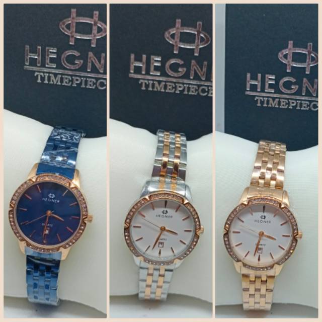JAM TANGAN WANITA HEGNER SILVER ROSE GOLD