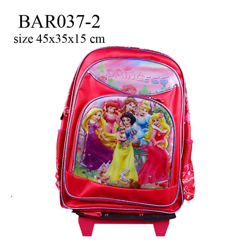 Tas Ransel trolley bisa dilepas Tinkerbell, Disney princess, Barbie BAR037