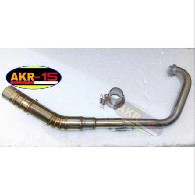 Pipa leher knalpot satria fu + adaptor knalpot satria f