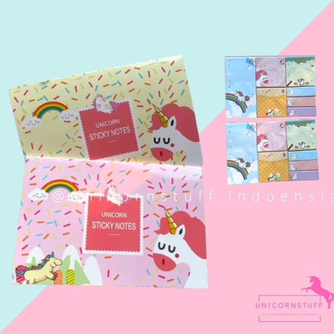 

Sticky Notes Unicorn Buku Notepad Set Kado Anak Post It