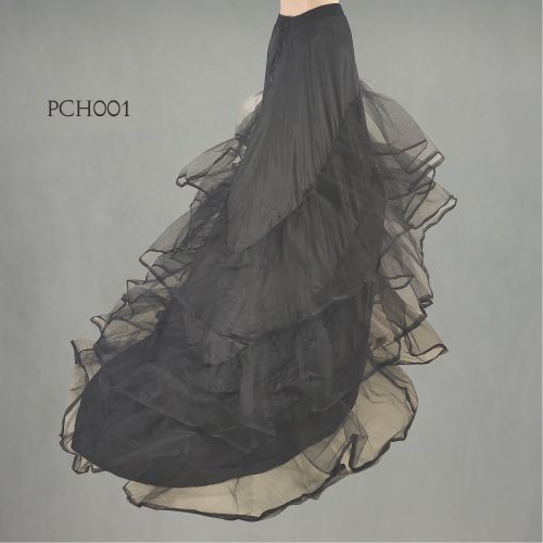 [READY STOCK] PETTICOAT EKOR PENGEMBANG DRESS BRIDAL WEDDING HITAM PCH001