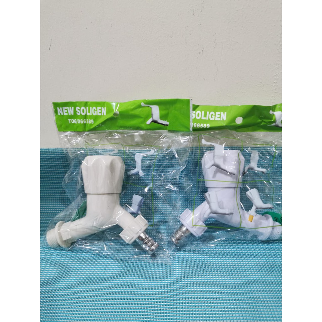 Keran Air Tembok 1/2 inch Belimbing Taman SOLIGEN S2 Kran PVC