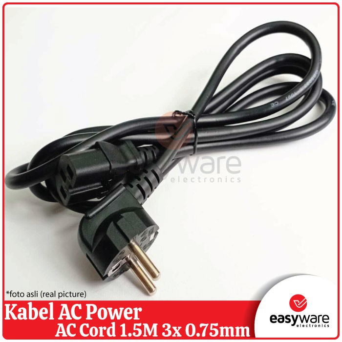 Kabel AC Power/AC Cord 1.5M 3x 0.75mm