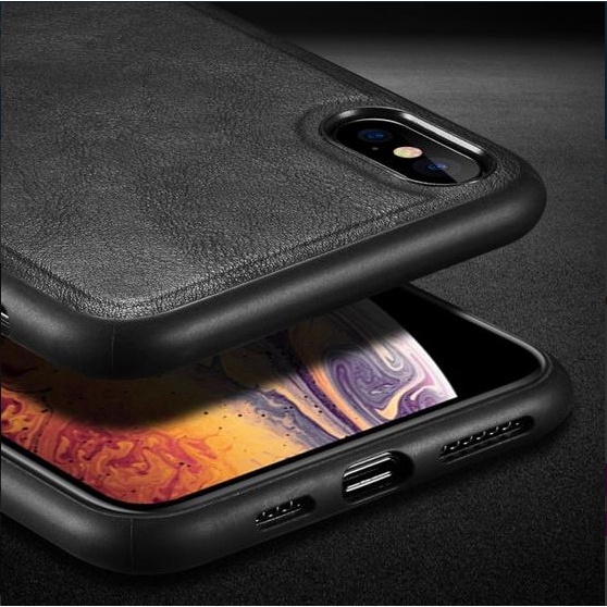 iPhone XS Max Sulada Leather Protective Case Soft Case