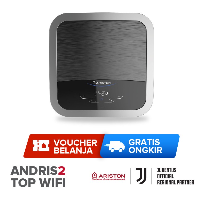 Pemanas Air Listrik ARISTON ANDRIS2 TOP WIFI 15 / Water Heater Ariston AN2 TOP WIFI 15 Liter