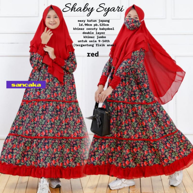 gamis anak best seller shabby syar'i by sancaka