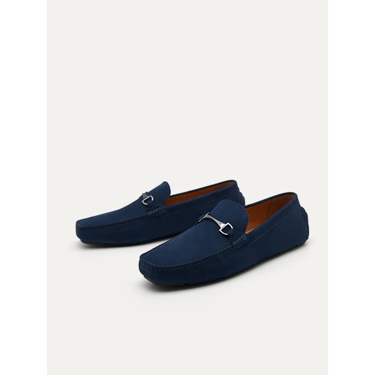 PM168 SEPATU KULIT PEDRO PRIA CASUAL SEMI FORMAL ORIGINAL BIRU NAVY