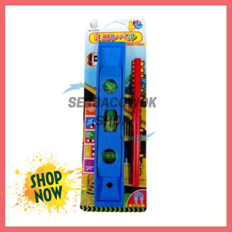 

DISKON Waterpas Torpedo 9 inch inci Waterpas Magnetic Torpedo + Pensil Kerja