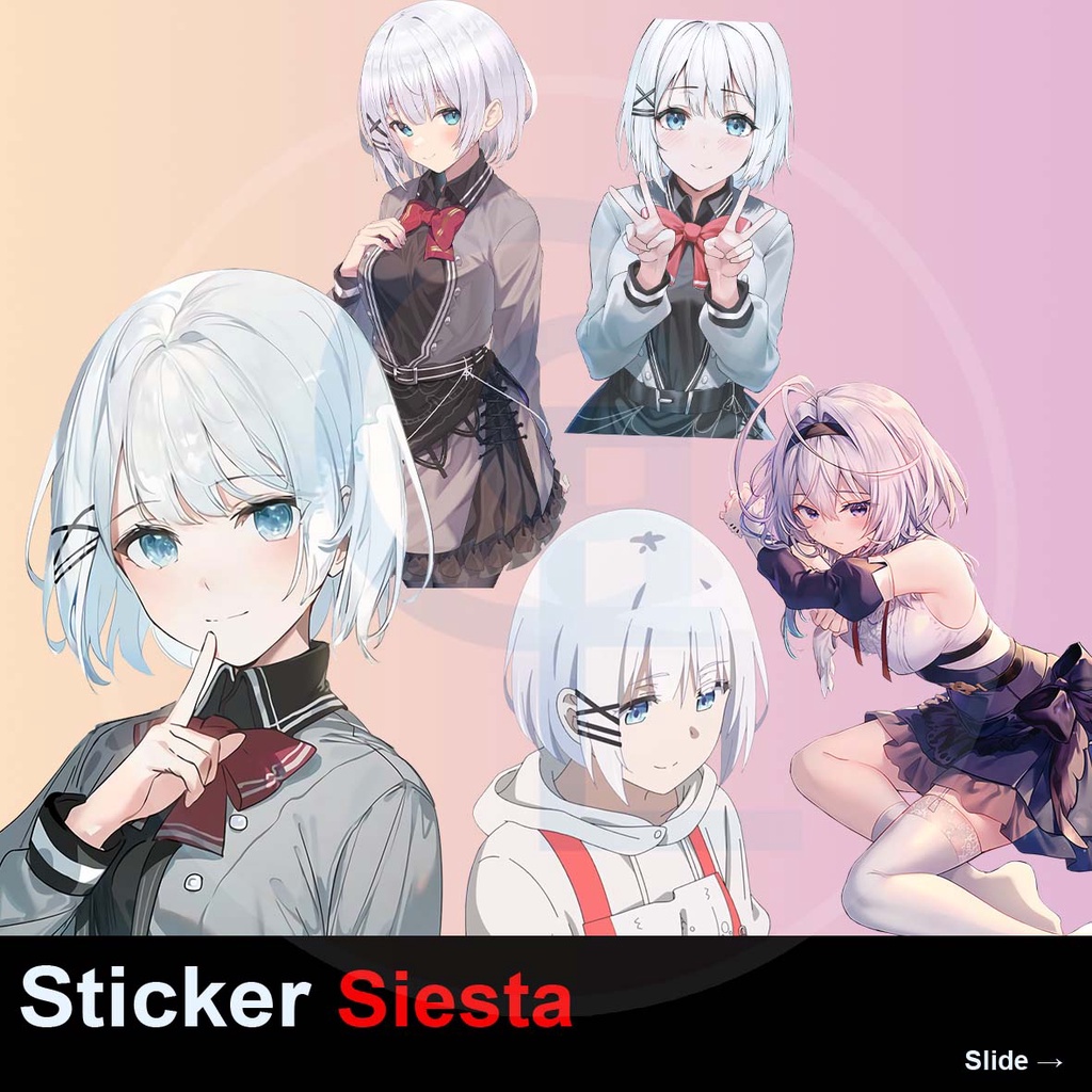 Stiker Sticker Anime Siesta Tumblr Bom Laptop Helm Hp Kawaii HD Murah