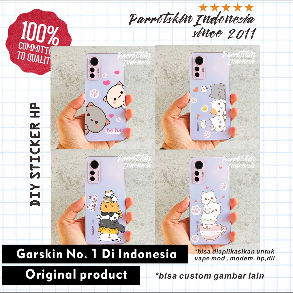 SITCKER DIY HP Smartphone Semua tipe Cat series skin decal