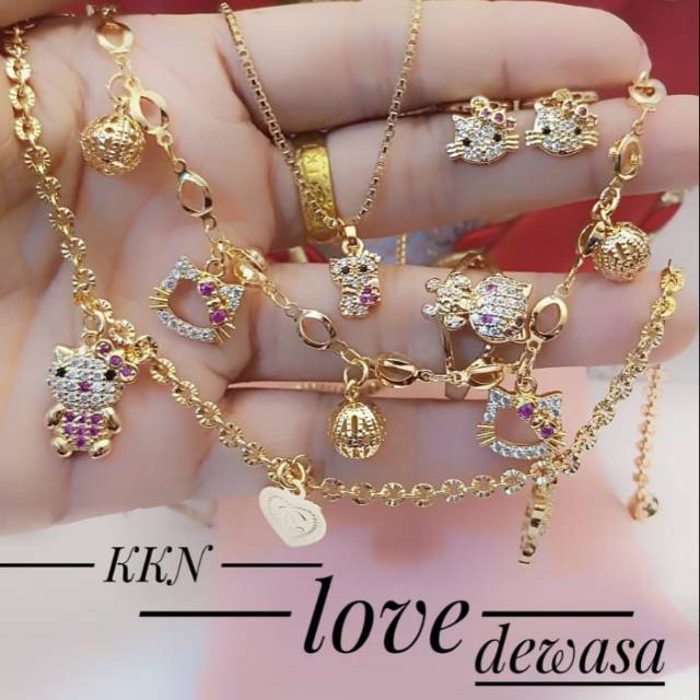 set perhiasan xuping lapis emas 24k 2269