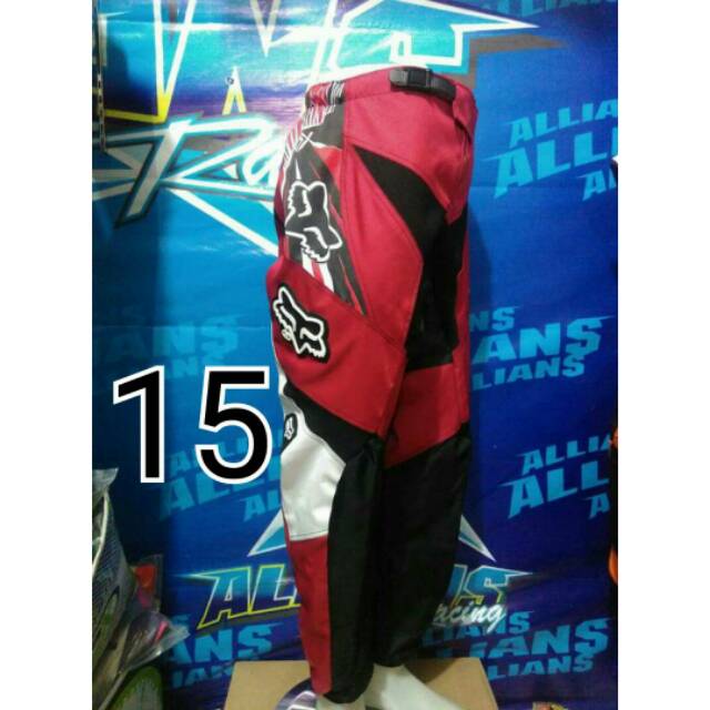 Celana cross trail 04 motif merah