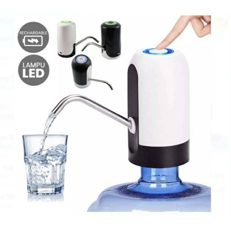 Dispenser Air Minum Elektrik LED / Electric Water Bottle Pump