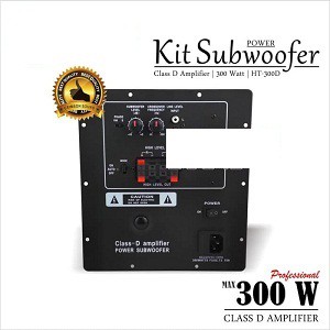 KIT POWER SUBWOOFER AKTIF Class D 300 Watt HT 300D