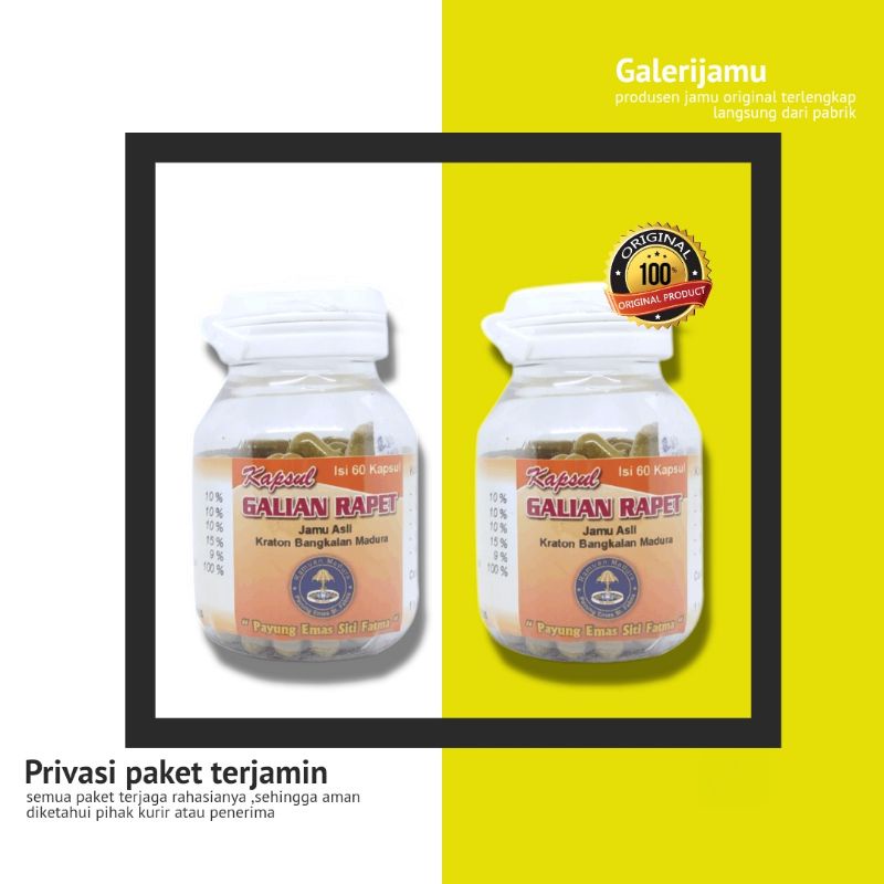 jamu Madura galian rapet madura payung mas isi 60 kapsul super original