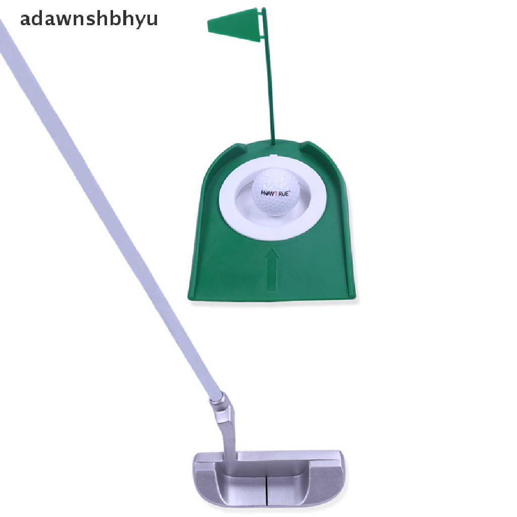 Adawnshbhyu Golf Putter Green Indoor Golf Putting Trainer Dengan Alat Bantu Latihan Bendera Lubang Rumah