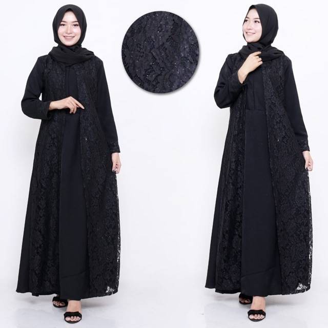 GAMIS HENA BROKAT KEBAYA DRESS MOSCPREPE PREMIUM