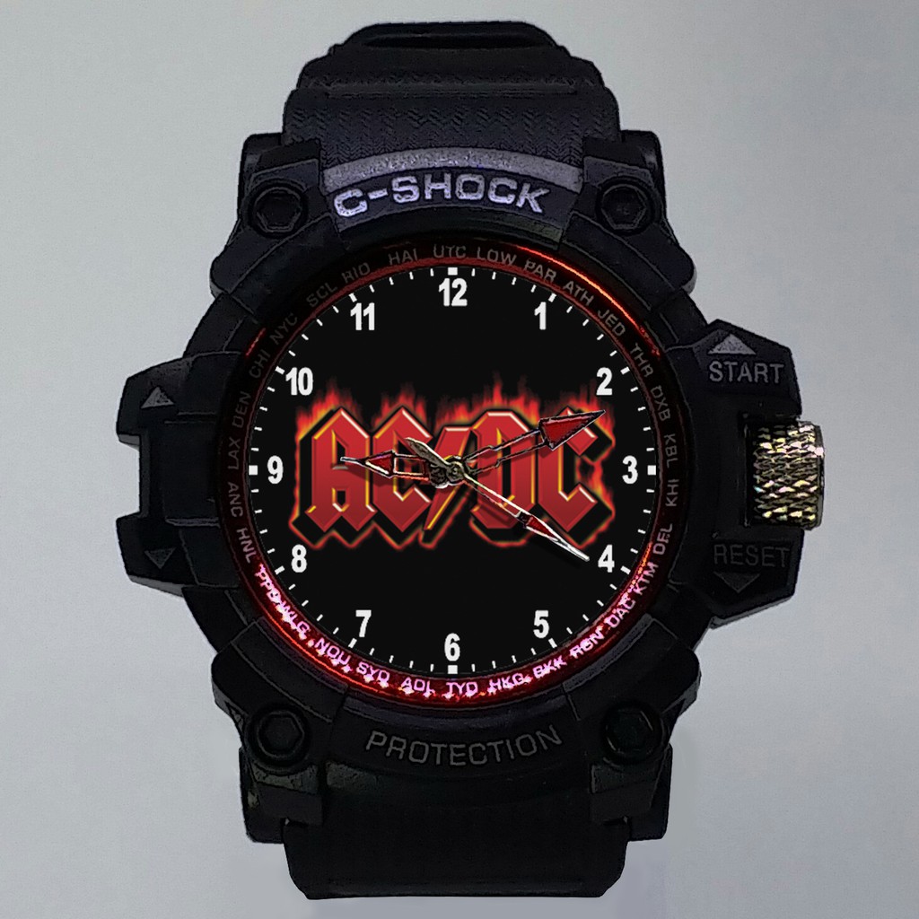 (ISTIMEWA BOSSQUE) JAM TANGAN ACDC LIST MERAH - EXCLUSIVE 11