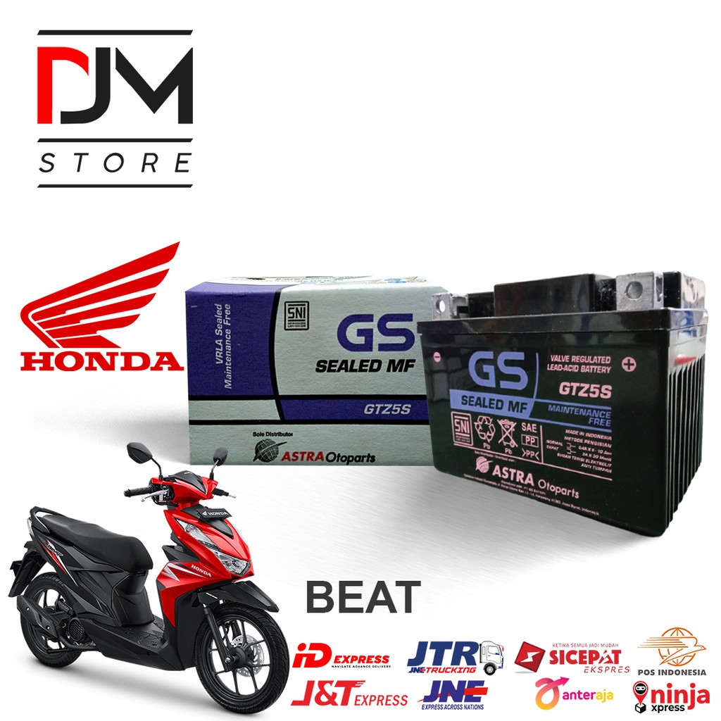 Aki Motor Honda Beat Blade Karisma Aki Kering GS Astra Original GTZ5S